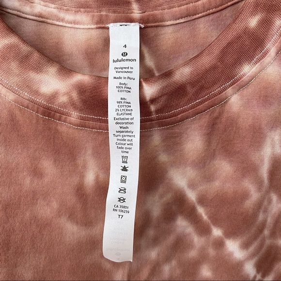 Lululemon All Yours Relaxed Tank Top Tie Dye NEW - Picture 9 of 10